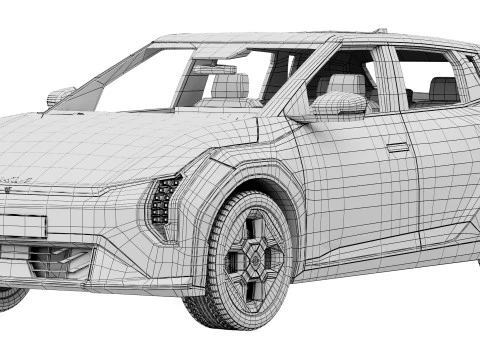 Kia EV4 Hatchback 2026 Modello 3D
