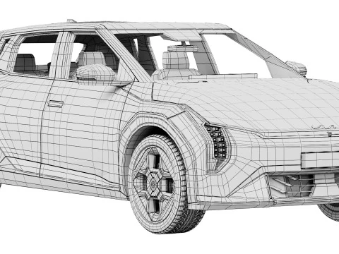 Kia EV4 Hatchback 2026 Modello 3D