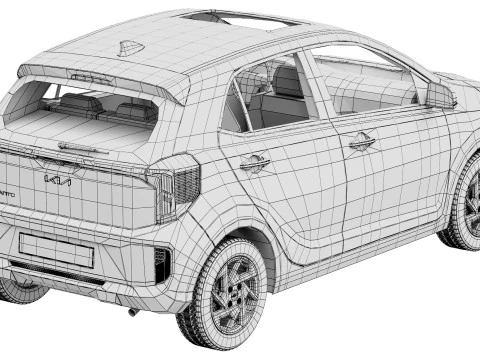 Kia Picanto 2024 3D Model