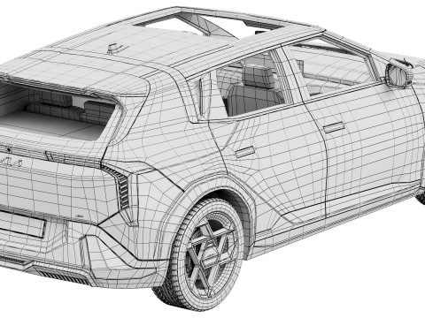 Kia EV4 Hatchback GT-Line 2026 3D Model