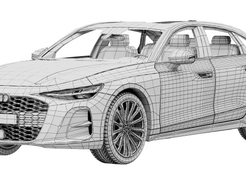 Audi A6 Sedan 2026 3D Model