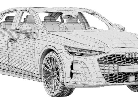 Audi A6 Sedan 2026 3D 모델