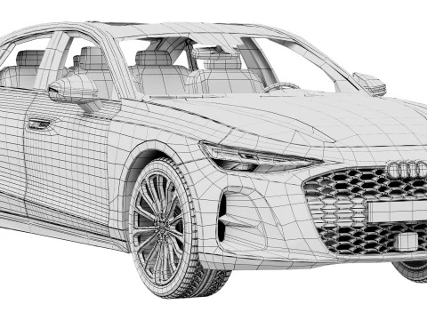 Audi A6 Sedan 2026 3D Model