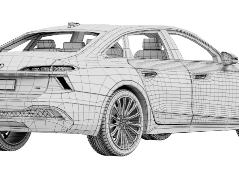 Audi A6 Sedan 2026 3D 모델