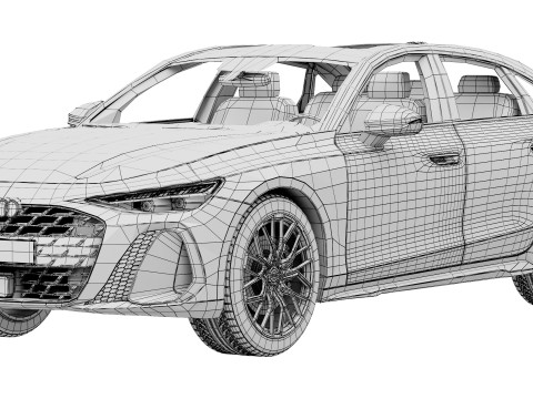 Audi A6 Sedan s-line 2026 Model 3D