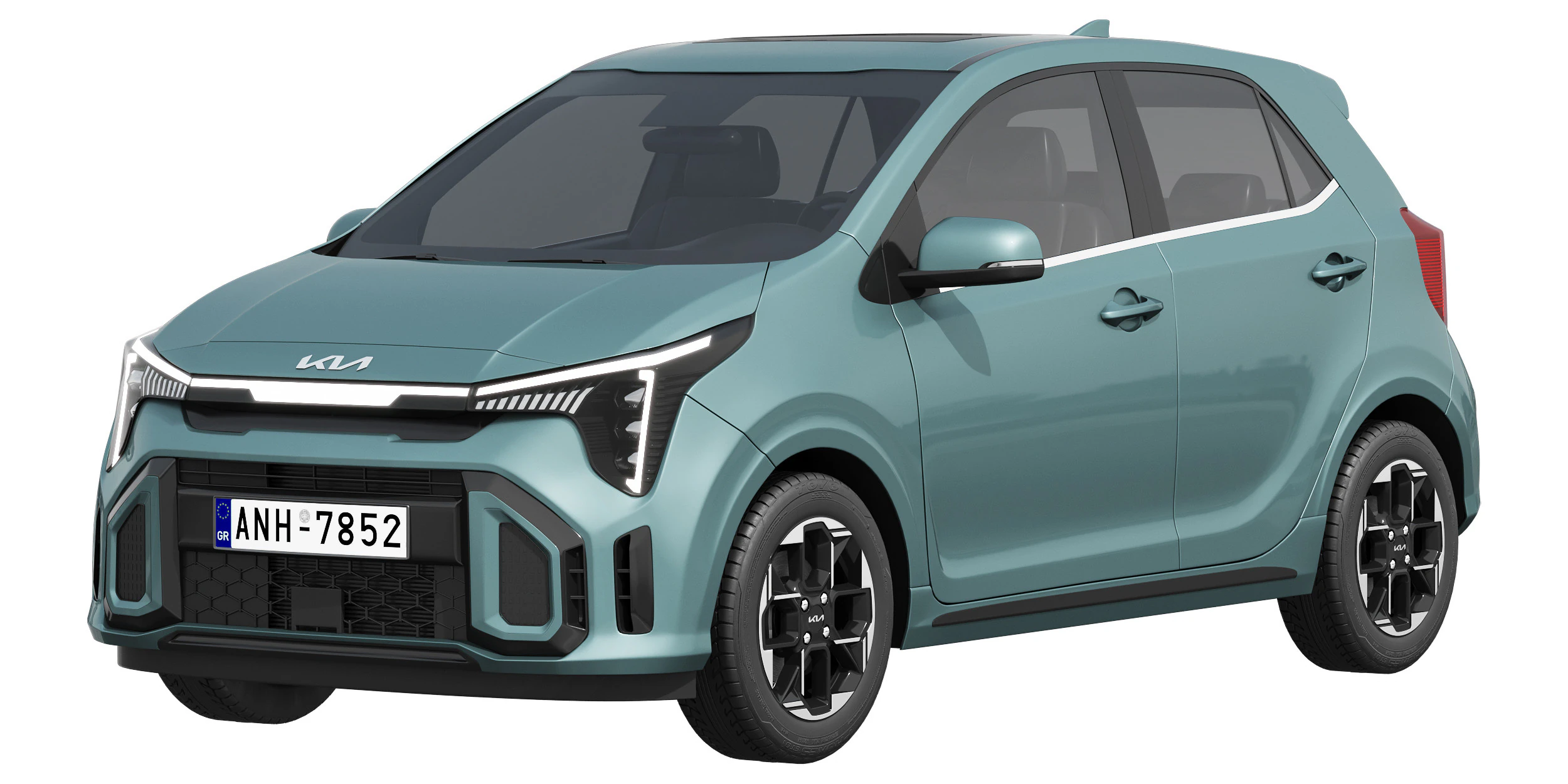 Kia Picanto GT-Line 2024 3D Model .c4d .max .obj .3ds .fbx .stl .blend 
