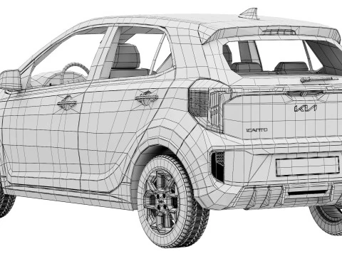 Kia Picanto GT-Line 2024 3D Model