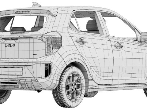 Kia Picanto GT-Line 2024 3D 모델