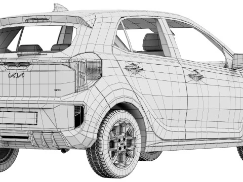 Kia Picanto GT-Line 2024 3D Model