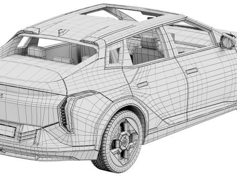 Kia EV4 2026 3D Model