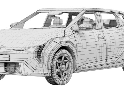 Kia EV4 GT-Line 2026 3D-Modell