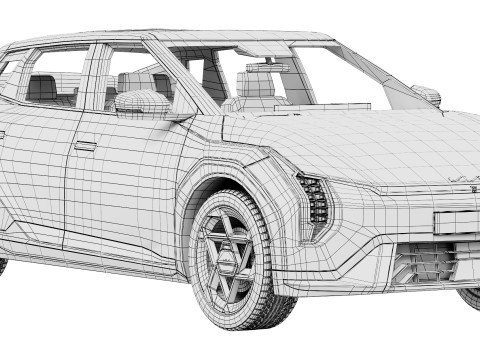Kia EV4 GT-Line 2026 3D-Modell