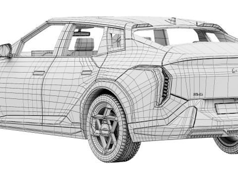 Kia EV4 GT-Line 2026 3D-Modell