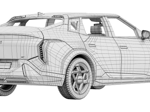 Kia EV4 GT-Line 2026 3D-Modell