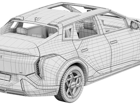 Kia EV4 GT-Line 2026 3D-Modell