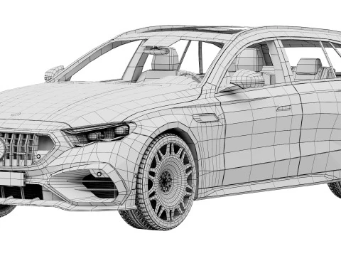 Brabus 700 AMG E53 универсал 2026 г.в. 3D Модель