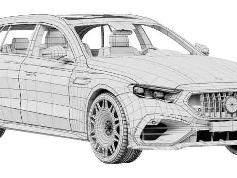 Brabus 700 AMG E53 estate 2026 3D Модель