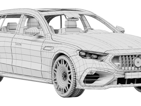 Brabus 700 AMG E53 универсал 2026 г.в. 3D Модель