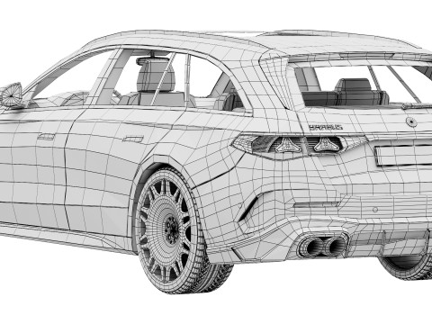 Brabus 700 AMG E53 estate 2026 3D Модель