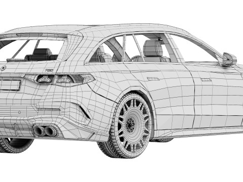Brabus 700 AMG E53 estate 2026 3D Модель