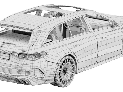 Brabus 700 AMG E53 универсал 2026 г.в. 3D Модель