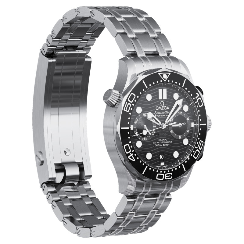 Omega Seamaster Diver 300M 44mm black 3D Model .c4d .max .obj .3ds .fbx .stl .blend