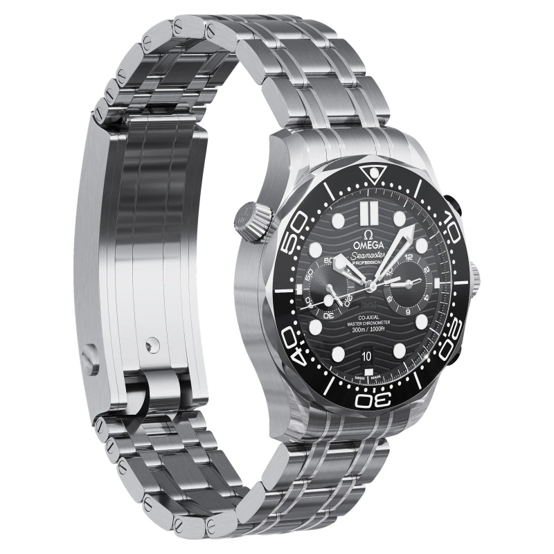 Omega Seamaster Penyelam 300M 44mm hitam Model 3D .c4d .max .obj .3ds .fbx .stl .blend 