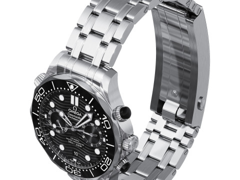 Omega Seamaster Diver 300M 44mm black 3D Model