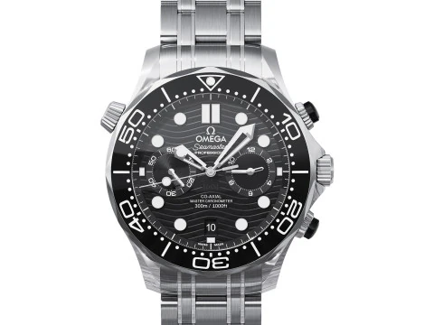 Omega Seamaster Penyelam 300M 44mm hitam Model 3D