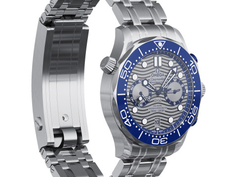 Omega Seamaster Diver 300M 44mm blue Modèle 3D