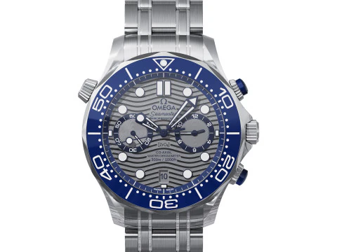 ओमेगा सीमास्टर डाइवर 300एम 44मिमी नीला 3D मॉडल