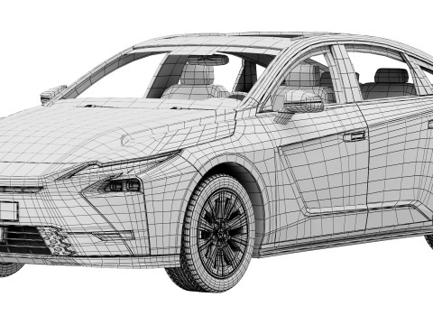 Lexus ES 300h 2026 3D Модель