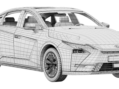 Lexus ES 300h 2026 3D Модель