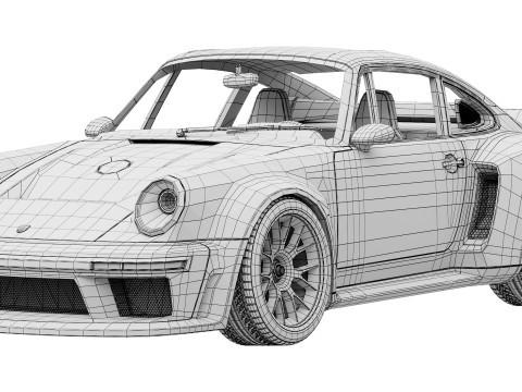 Singer 911 DLS Turbo Road 3D Модель
