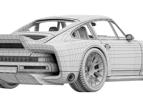 Singer 911 DLS Turbo Road 3D Модель