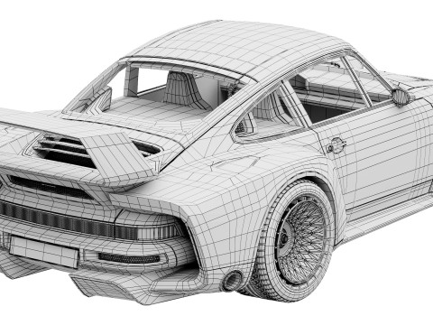 Singer 911 DLS Turbo Track Modelo 3D