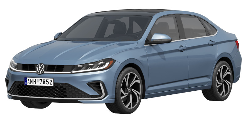 Volkswagen Jetta 2025 Model 3D .c4d .max .obj .3ds .fbx .stl .blend
