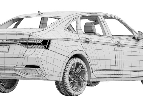 Volkswagen Jetta 2025 Model 3D