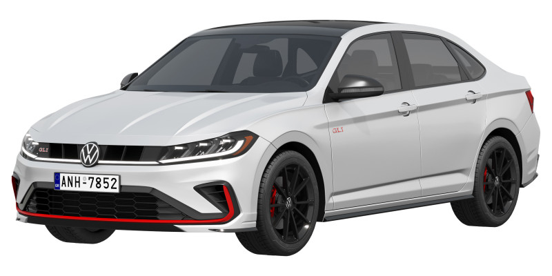 Volkswagen Jetta GLI 2025 3D 模型 .c4d .max .obj .3ds .fbx .stl .blend