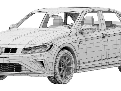 Volkswagen Jetta GLI 2025 3D Model