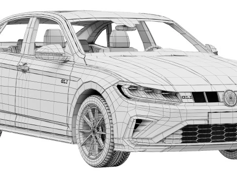Volkswagen Jetta GLI 2025 3D Model