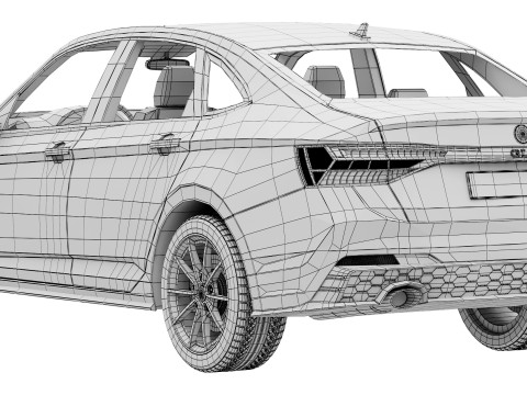 Volkswagen Jetta GLI 2025 3D 模型