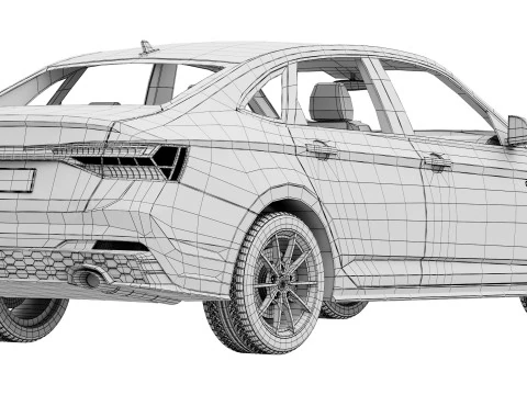 Volkswagen Jetta GLI 2025 3D Model