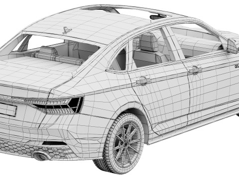 Volkswagen Jetta GLI 2025 3D 模型