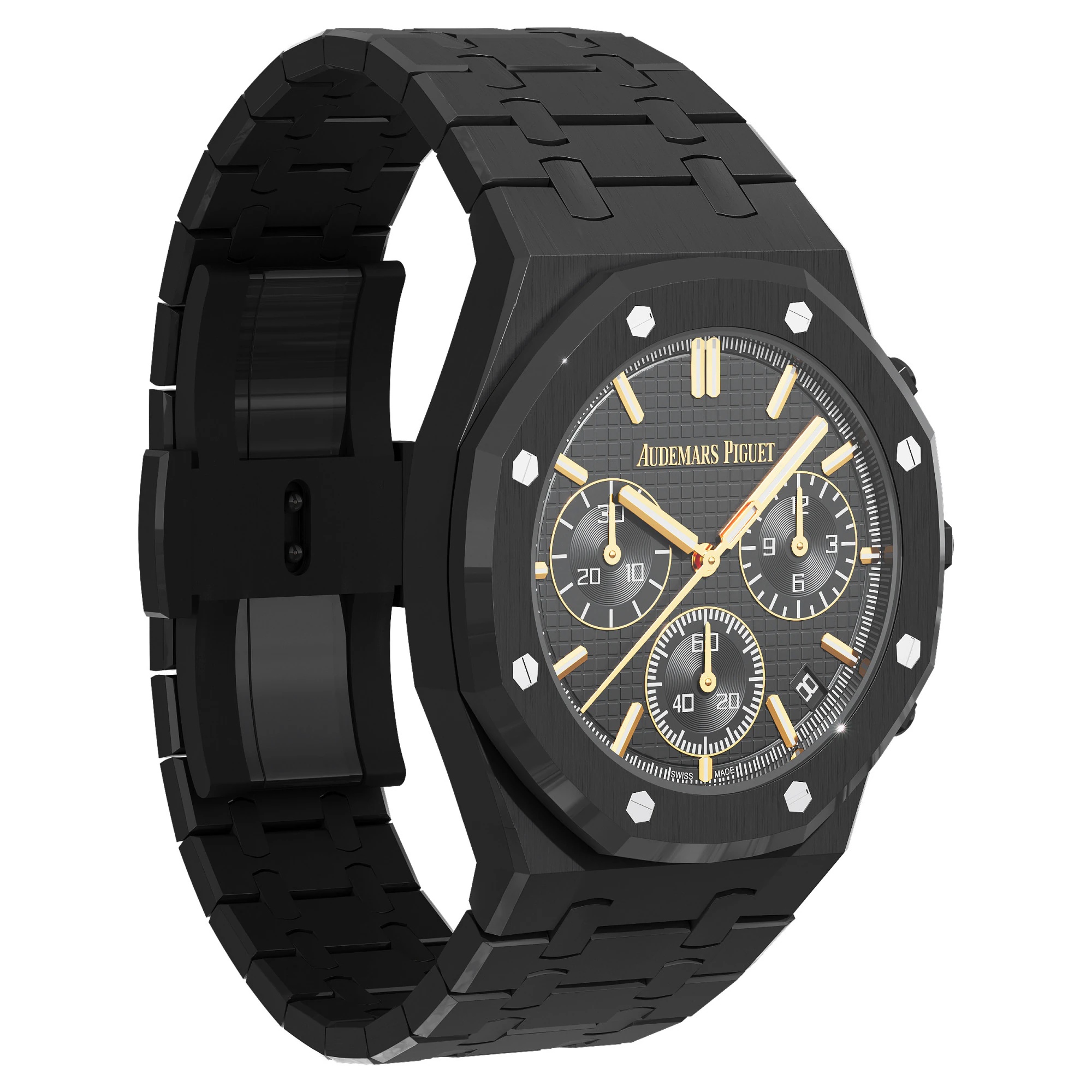 Audemars-Piguet Royal Oak selfwinding Chronograph 3D Model .c4d .max .obj .3ds .fbx .stl .blend