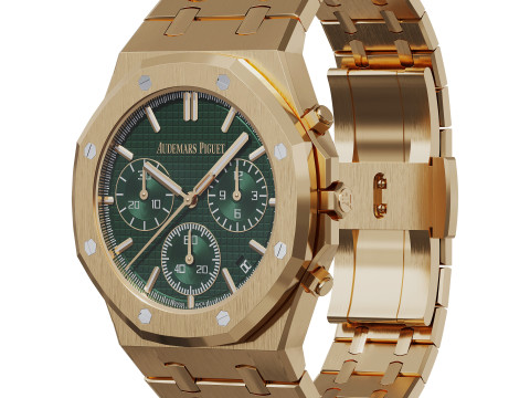 Audemars-Piguet Royal Oak selfwinding Chronograph gold 3D मॉडल