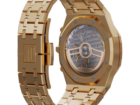 Audemars-Piguet Royal Oak selfwinding Chronograph gold 3D मॉडल
