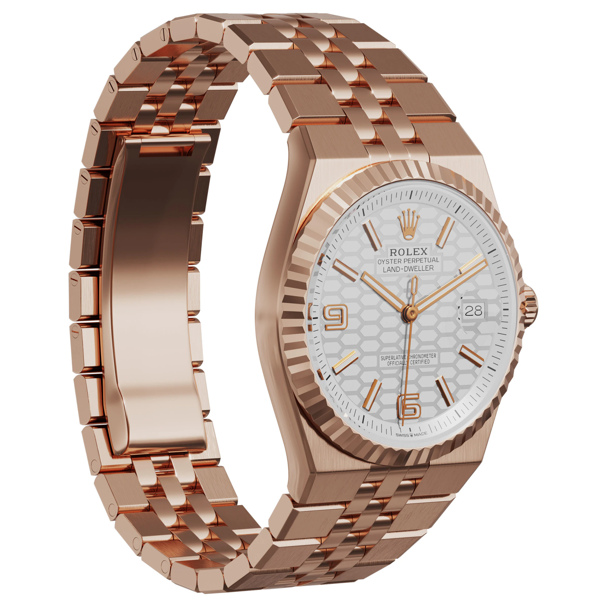 RolexLand-Dweller 127335 3D Model .c4d .max .obj .3ds .fbx .stl .blend