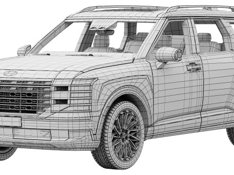 Hyundai Palisade 2026 3D Model