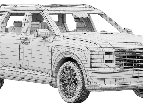 Hyundai Palisade 2026 3D Model